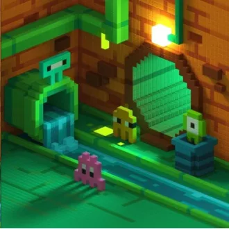 PIXIO Mini Monsters mágneses építő készlet