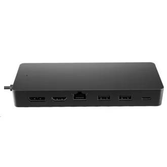 HP dokkoló - Univerzális USB-C multiport hub (2x USB-A 3.2, 1xUSB-C, 1xHDMI 2.0, 1xDP 1.2, USB-C 65W, RJ45, tápegység nélkül)