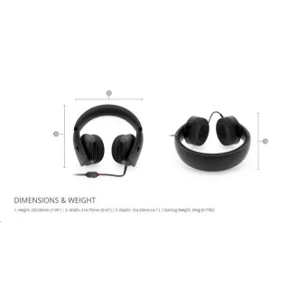 Dell Alienware 310H játékfejhallgató - AW310H Dell Alienware 310H játékfejhallgató - AW310H