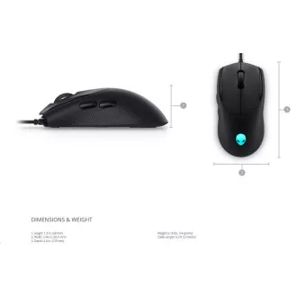 Dell Alienware vezetékes játékegér AW320M Dell Alienware vezetékes játékegér AW320M