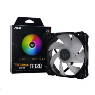ASUS ventilátor TUF GAMING TF120 ARGB, 120 mm-es PC ház ventilátor ASUS ventilátor TUF GAMING TF120 ARGB, 120 mm-es PC ház ventilátor