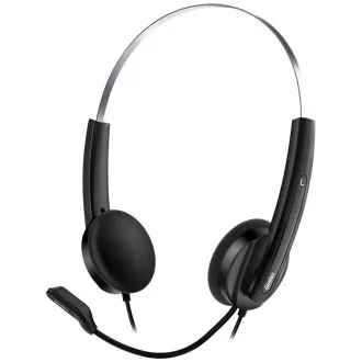 GENIUS fejhallgató HS-220U/ USB/ fekete-ezüst