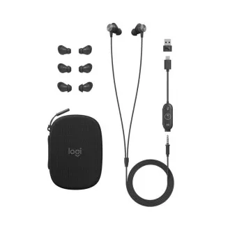 Logitech Zone vezetékes fülhallgató csapatok, grafit