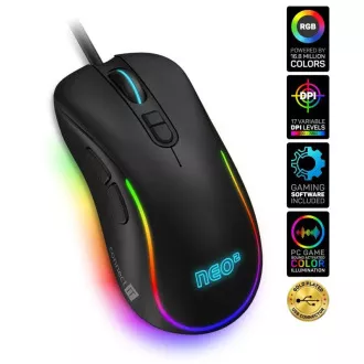 CONNECT IT NEO 2 játék egér SW, 7200 DPI, fekete