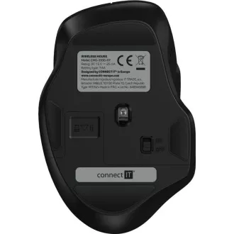 CONNECT IT Dual SmartSwitch vezeték nélküli egér, USB-A   C ( 1x AA elem nélkül), szürke