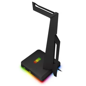CONNECT IT NEO Stand-It RGB fejhallgató állvány   USB hub, fekete
