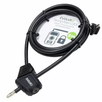 EVOLVEO StrongVision LOCK, kábel állítható zár 8mm x 2m