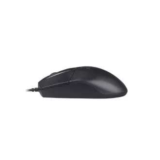 A4tech egér OP-720, 1 kerék, 3 gomb, USB, fekete, fekete