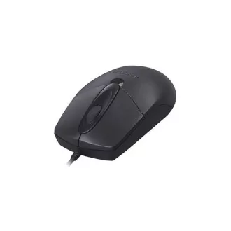 A4tech egér OP-720, 1 kerék, 3 gomb, USB, fekete, fekete