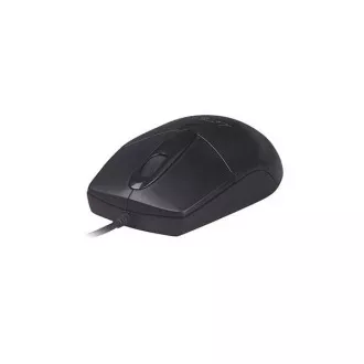 A4tech egér OP-720, 1 kerék, 3 gomb, USB, fekete, fekete