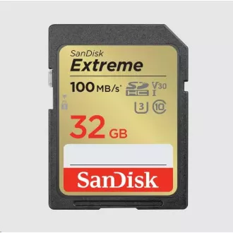 SanDisk SDHC kártya 32GB Extreme (100 MB/s Class 10, UHS-I U3 V30) SanDisk SDHC kártya 32GB Extreme (100 MB/s Class 10, UHS-I U3 V30)