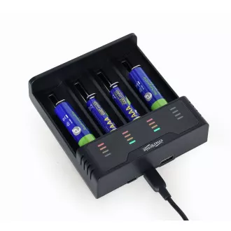 GEMBIRD akkumulátortöltő BC-USB-02, 4db, Ni-MH   Li-ion