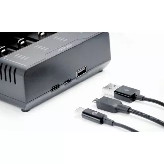 GEMBIRD akkumulátortöltő BC-USB-02, 4db, Ni-MH   Li-ion