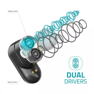 LAMAX Duals1 fülhallgató - fekete