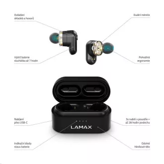 LAMAX Duals1 fülhallgató - fekete