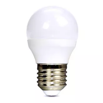 Solight LED izzó, miniglobe, 6W, E27, 6000K, 510lm