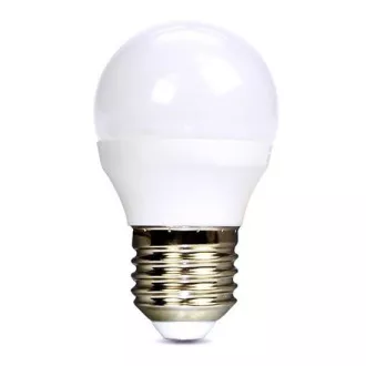 Solight LED izzó, miniglobe, 6W, E27, 3000K, 510lm