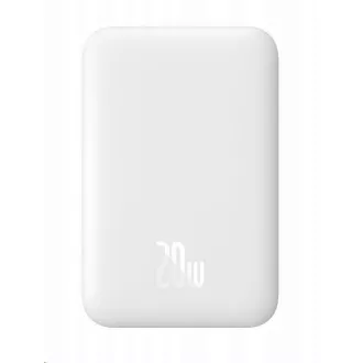 Baseus powerbank vezeték nélküli töltéssel 6000 mAh (MagSafe kompatibilis), fehér