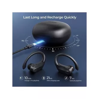 MPOW Flame Solo - sport bluetooth fejhallgató, fekete