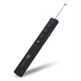 CONNECT IT lézermutató újratölthető, fekete színű