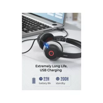 MPOW HC5 üzleti headset - vezeték nélküli headset, fekete