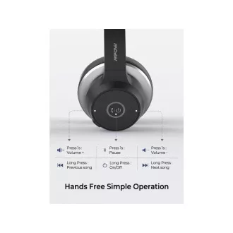 MPOW HC5 üzleti headset - vezeték nélküli headset, fekete