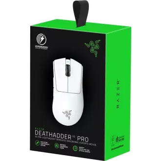 RAZER egér DeathAdder V3 Pro, optikai, vezeték nélküli, fehér RAZER egér DeathAdder V3 Pro, optikai, vezeték nélküli, fehér