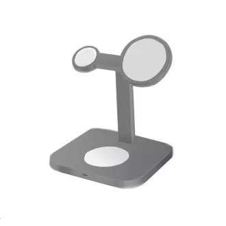 COTEetCI MagSafe 3in1 AirPods/iPhone/Apple Watch állvány és töltőállomás WS-36, szürke