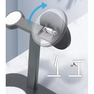 COTEetCI MagSafe 3in1 AirPods/iPhone/Apple Watch állvány és töltőállomás WS-36, ezüst COTEetCI MagSafe 3in1 AirPods/iPhone/Apple Watch állvány és töltőállomás WS-36, ezüst