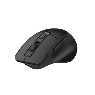 C-TECH Ergo egér WLM-05, vezeték nélküli, 1600DPI, 6 gomb, USB nano vevő, fekete színű