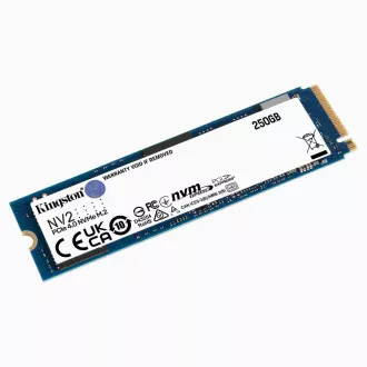 Kingston SSD 250GB NV2 M.2 2280 NVMe™ PCIe Gen (R: 3000MB/s; W: 1300MB/s) Kingston SSD 250GB NV2 M.2 2280 NVMe™ PCIe Gen (R: 3000MB/s; W: 1300MB/s)