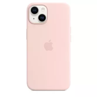APPLE iPhone 14 szilikon tok MagSafe-vel - Rózsaszín kréta színű APPLE iPhone 14 szilikon tok MagSafe-vel - Rózsaszín kréta színű