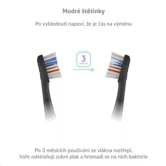 TrueLife SonicBrush K150 UV fejek Whiten Plus fekete 2 csomag