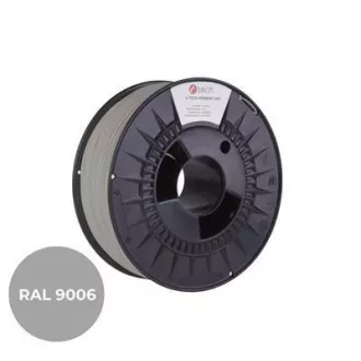 C-TECH PREMIUM LINE nyomdafonal (filament), PETG, fehér alumínium, RAL9006, 1, 75mm, 1kg