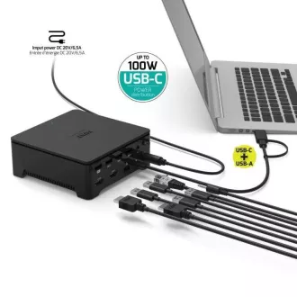 PORT dokkolóállomás 8in1, USB-C/A, 2x 2K, dual video, HDMI, Ethernet, 3, 5mm-es csatlakozó PORT dokkolóállomás 8in1, USB-C/A, 2x 2K, dual video, HDMI, Ethernet, 3, 5mm-es csatlakozó
