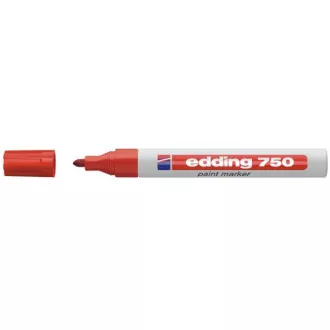 Marker Edding 750 lakkozott piros 2-4mm