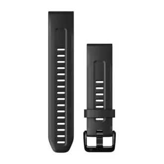 Garmin cserepánt QuickFit™ 20-hoz fekete, szilikon Garmin cserepánt QuickFit™ 20-hoz fekete, szilikon
