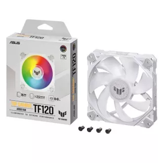 ASUS ventilátor TUF GAMING TF120 ARGB WHITE, 120 mm-es PC ház ventilátor ASUS ventilátor TUF GAMING TF120 ARGB WHITE, 120 mm-es PC ház ventilátor