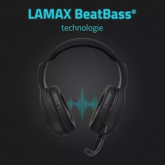 LAMAX Heroes Guard1 - fejhallgató - fekete LAMAX Heroes Guard1 - fejhallgató - fekete