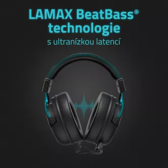 LAMAX Heroes Defender1 - fejhallgató - fekete