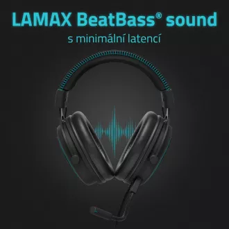 LAMAX Heroes General1 - Fejhallgató - fekete