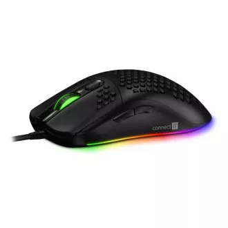 CONNECT IT BATTLE AIR 2 professzionális optikai játékegér   SW, 12800 DPI, fekete színű