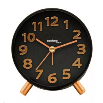 TechnoLine Modell F analóg ébresztőóra, fekete