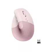 Logitech Lift függőleges ergonomikus egér üzleti használatra, rózsaszínű