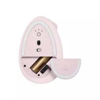 Logitech Lift függőleges ergonomikus egér üzleti használatra, rózsaszínű