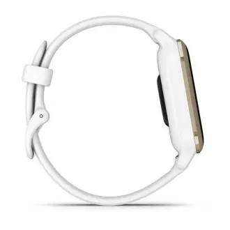 Garmin Venu Sq 2, krém arany / fehér szilikon szíj