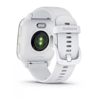 Garmin Venu Sq 2, krém arany / fehér szilikon szíj