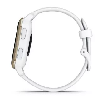 Garmin Venu Sq 2, krém arany / fehér szilikon szíj