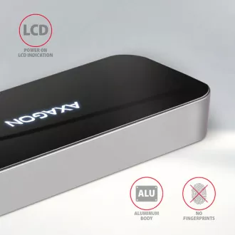 AXAGON HMC-6H4A, USB 3.2 Gen 1 hub, 4x USB-A port, HDMI 4k/30Hz, PD 100W, USB-C kábel 20cm