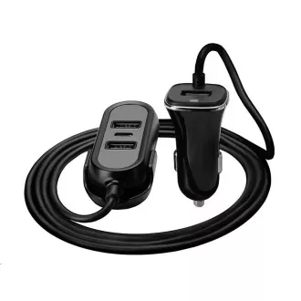 TRACER autós töltő 12-24V Multicharge 3xUSB 7, 2A   PD 18W